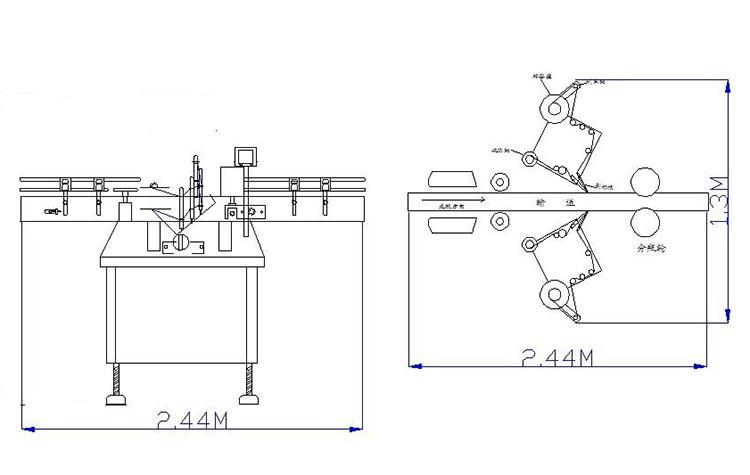 Μηχανή σήμανσης διπλών πλευρών επίπεδης φιάλης για διάφορα βάζα επίπεδης πλατείας φιάλης